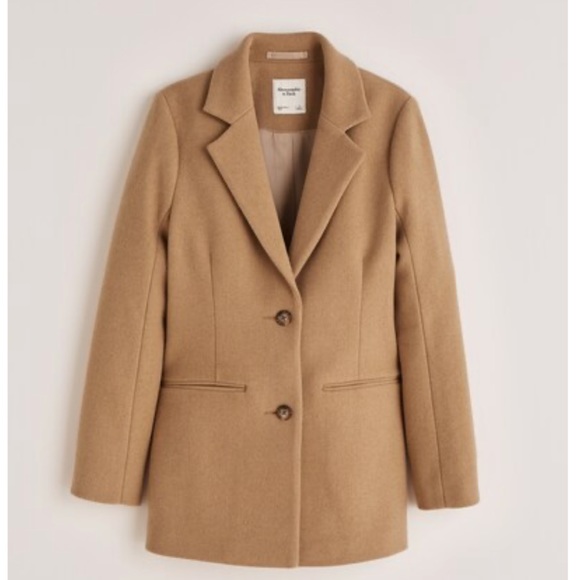 Abercrombie & Fitch Jackets & Blazers - A&F Wool Blend Blazer Coat